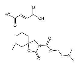 (E)-but-2-enedioic acid,2-(dimethylamino)ethyl (7S)-7-methyl-2-oxo-1-oxa-3-azaspiro[4.5]decane-3-carboxylate Structure