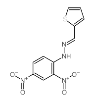 2-Thiophenecarboxaldehyde,2-(2,4-dinitrophenyl)hydrazone Structure