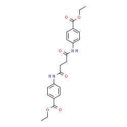 diethyl 4,4'-[(1,4-dioxo-1,4-butanediyl)di(imino)]dibenzoate Structure