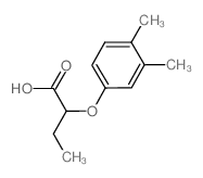 2-(3,4-二甲基苯氧基)丁酸结构式