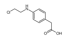 2-[4-(2-chloroethylamino)phenyl]acetic acid Structure