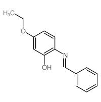 Phenol,5-ethoxy-2-[(phenylmethylene)amino]- picture