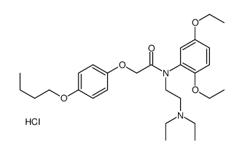 2-(4-butoxyphenoxy)-N-(2,5-diethoxyphenyl)-N-[2-(diethylamino)ethyl]acetamide monohydrochloride结构式