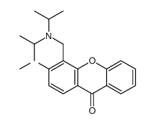 4-(Diisopropylamino)methyl-3-methoxy-9H-xanthen-9-one结构式