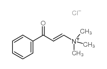 trimethyl(3-oxo-3-phenylprop-1-enyl)ammonium chloride结构式