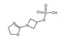 [1-(1,3-thiazolin-2-yl)azetidin-3-yl]thiosulfonic acid Structure