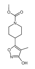 5-(1-methoxycarbonyl-4-piperidyl)-4-methyl-3-isoxazolol Structure