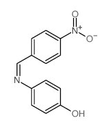 Phenol,4-[[(4-nitrophenyl)methylene]amino]- Structure