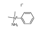 N,N-dimethyl-N-phenyl-hydrazinium, iodide Structure