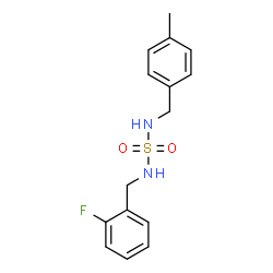 N-(2-FLUOROBENZYL)-N'-(4-METHYLBENZYL)SULFAMIDE Structure