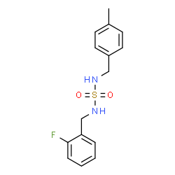 N-(2-FLUOROBENZYL)-N'-(4-METHYLBENZYL)SULFAMIDE structure