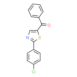 [2-(4-Chlorophenyl)-1,3-thiazol-5-yl](phenyl)methanone Structure