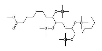 8,9,12,13-Tetrakis[(trimethylsilyl)oxy]octadecanoic acid methyl ester结构式