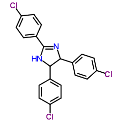 CIS-2,4,5-TRIS(4-CHLOROPHENYL)IMIDAZOLINE结构式