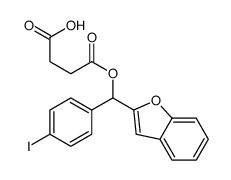 Succinic acid hydrogen 1-[α-(2-benzofuranyl)-p-iodobenzyl] ester Structure