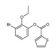 (3-bromo-2-ethoxyphenyl) thiophene-2-carboxylate结构式