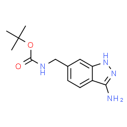 tert-butyl N-[(3-amino-1H-indazol-6-yl)methyl]carbamate Structure