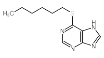 9H-Purine,6-(hexylthio)- Structure