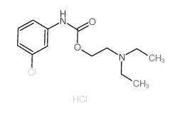 2-diethylaminoethyl N-(3-chlorophenyl)carbamate structure