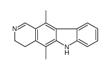 5,11-dimethyl-4,6-dihydro-3H-pyrido[4,3-b]carbazole结构式
