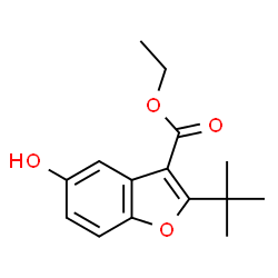 ethyl 2-(tert-butyl)-5-hydroxybenzofuran-3-carboxylate Structure