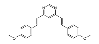 4,6-bis[2-(4-methoxyphenyl)ethenyl]pyrimidine Structure