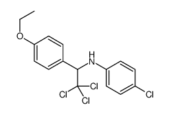 4-chloro-N-[2,2,2-trichloro-1-(4-ethoxyphenyl)ethyl]aniline结构式