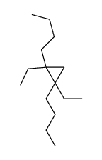 1,2-dibutyl-1,2-diethylcyclopropane结构式