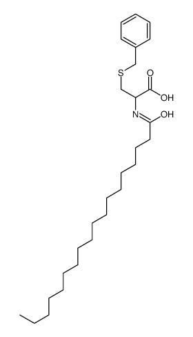 (2R)-3-benzylsulfanyl-2-(octadecanoylamino)propanoic acid Structure