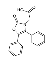 2-(2-oxo-4,5-diphenyl-1,3-oxazol-3-yl)acetic acid结构式