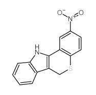 2-nitro-6,11-dihydrothiochromeno[4,3-b]indole结构式