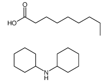 N-cyclohexylcyclohexanamine,nonanoic acid Structure