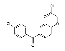 2-[4-(4-chlorobenzoyl)phenoxy]acetic acid Structure