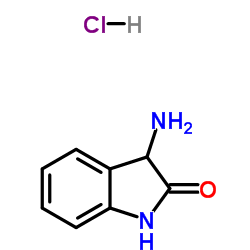 3-Amino-1,3-dihydro-2H-indol-2-one hydrochloride (1:1)结构式
