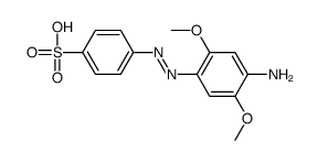 4-[(4-amino-2,5-dimethoxyphenyl)diazenyl]benzenesulfonic acid Structure