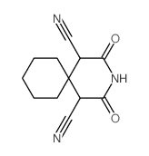 3-Azaspiro[5.5]undecane-1,5-dicarbonitrile,2,4-dioxo- Structure