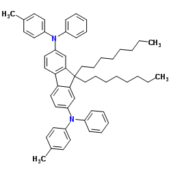N,N'-Bis(4-methylphenyl)-9,9-dioctyl-N,N'-diphenyl-9H-fluorene-2,7-diamine Structure
