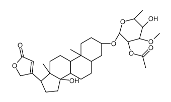 [(2R,3R,4R,5S,6S)-5-hydroxy-2-[[(3S,5R,8R,9S,10S,13R,14S,17R)-14-hydroxy-10,13-dimethyl-17-(5-oxo-2H-furan-3-yl)-1,2,3,4,5,6,7,8,9,11,12,15,16,17-tetradecahydrocyclopenta[a]phenanthren-3-yl]oxy]-4-methoxy-6-methyloxan-3-yl] acetate Structure