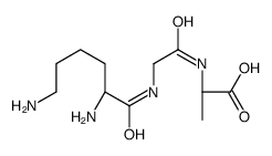 (2S)-2-[[2-[[(2S)-2,6-diaminohexanoyl]amino]acetyl]amino]propanoic acid结构式