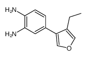 4-(4-ethylfuran-3-yl)benzene-1,2-diamine Structure