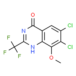 4(1H)-Quinazolinone,6,7-dichloro-8-methoxy-2-(trifluoromethyl)- (9CI) picture