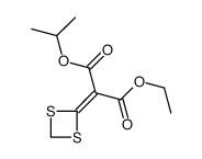1-O-ethyl 3-O-propan-2-yl 2-(1,3-dithietan-2-ylidene)propanedioate结构式