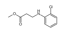 N-(2-chlorophenyl)-β-alanine methyl ester结构式