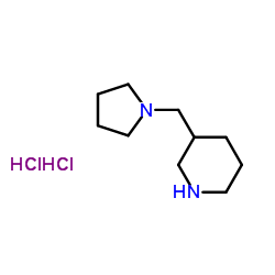 3-(吡咯烷-1-甲基)哌啶双盐酸盐结构式