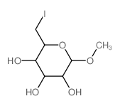2-(iodomethyl)-6-methoxy-oxane-3,4,5-triol结构式