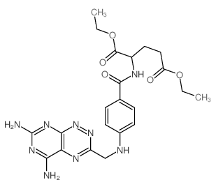 diethyl 2-[[4-[(3,5-diamino-2,4,7,9,10-pentazabicyclo[4.4.0]deca-1,3,5,7,9-pentaen-8-yl)methylamino]benzoyl]amino]pentanedioate Structure