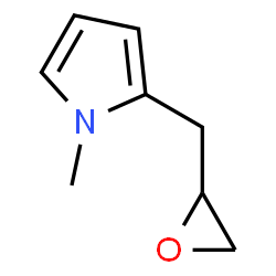 1-Methyl-2-(2-oxiranylmethyl)-1H-pyrrole结构式