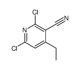 2,6-二氯-4-乙基烟腈结构式