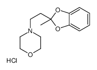 4-[2-(2-methyl-1,3-benzodioxol-2-yl)ethyl]morpholin-4-ium,chloride结构式