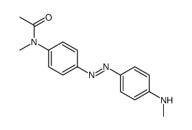 N-Methyl-4'-[p-(methylamino)phenylazo]acetanilide结构式